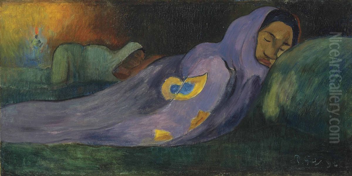 Moe Moea Oil Painting by Paul Gauguin