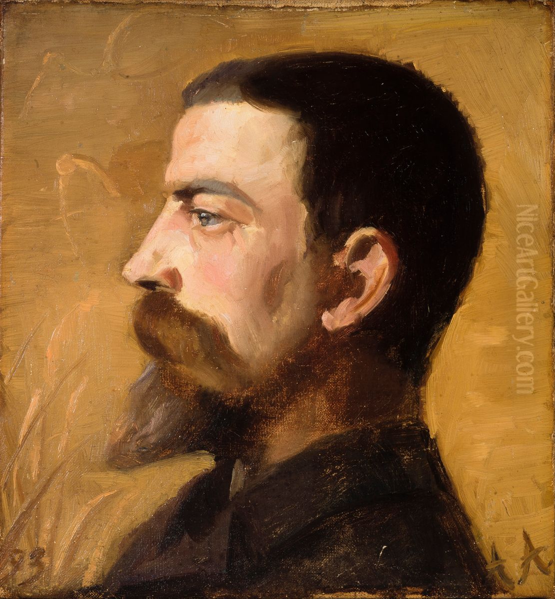 Valdemar Schonheyder Moller Oil Painting by Anna Ancher