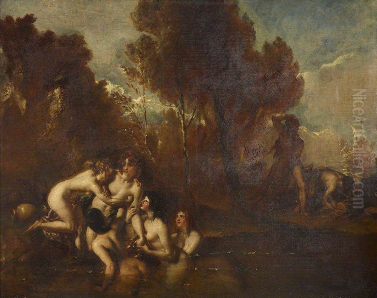 Hylas and the Water Nymphs Oil Painting by William Etty