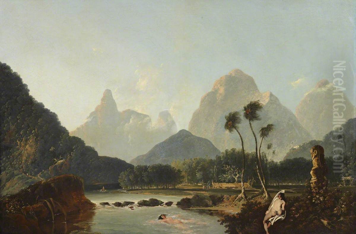 View of Oaitepeha Bay, Tahiti Oil Painting by William Hodges