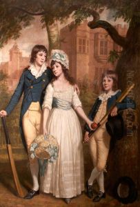 William, Mary Ann, and John De la Pole as Children (Sir William Templer Pole, 1782-1847, 7th Bt, Mary Ann Pole, b.1783, and John George Pole, 1787-1803)