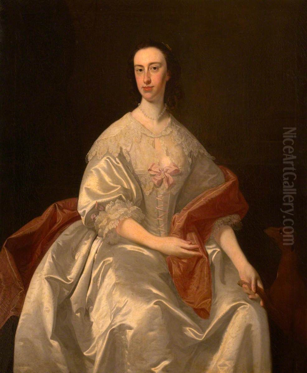 Mary Bampfylde, Lady (Coventry) Carew of Antony, Lady Carew, later Mrs Francis Buller, of Morval (d. 1762) Oil Painting by Edward Penny