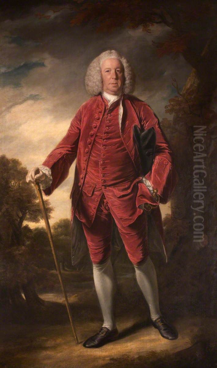 Thomas Fane, 8th Earl of Westmorland (1700-1771) Oil Painting by Of Sir Joshua Reynolds