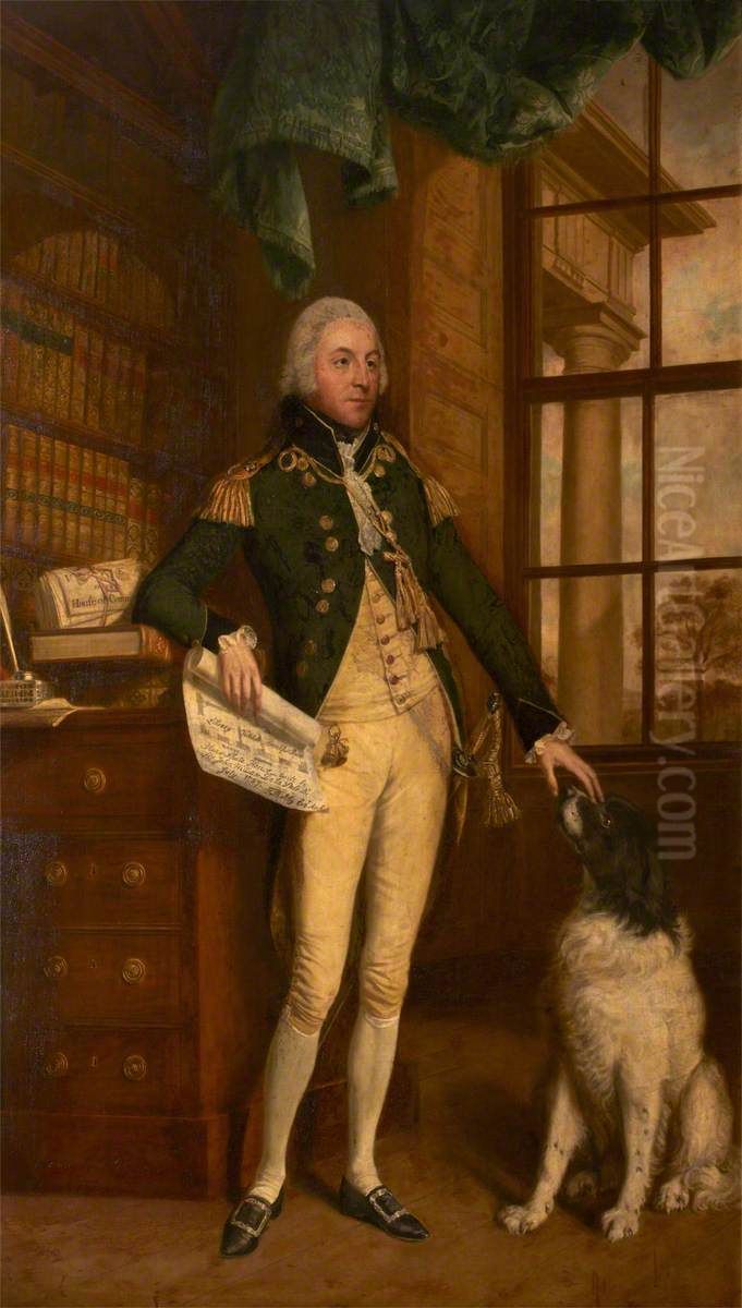 Sir John William de la Pole, 6th Bt (1757-1799) Oil Painting by Thomas Beach