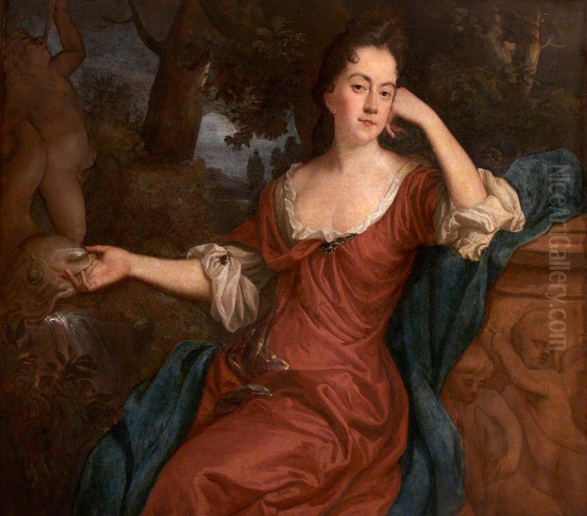 Anne Morice, Lady Pole of Werrington (d. 1713/14) Oil Painting by John Riley