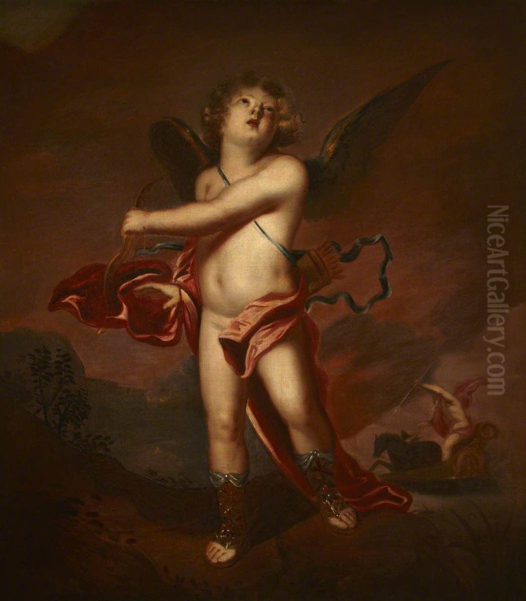 Cupid inspiring Pluto to love (after Van Dyck) Oil Painting by Sir Anthony Van Dyck