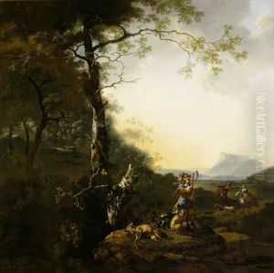 Landscape with Huntsmen