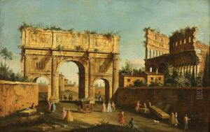 The Colosseum and Arch of Constantine, Rome