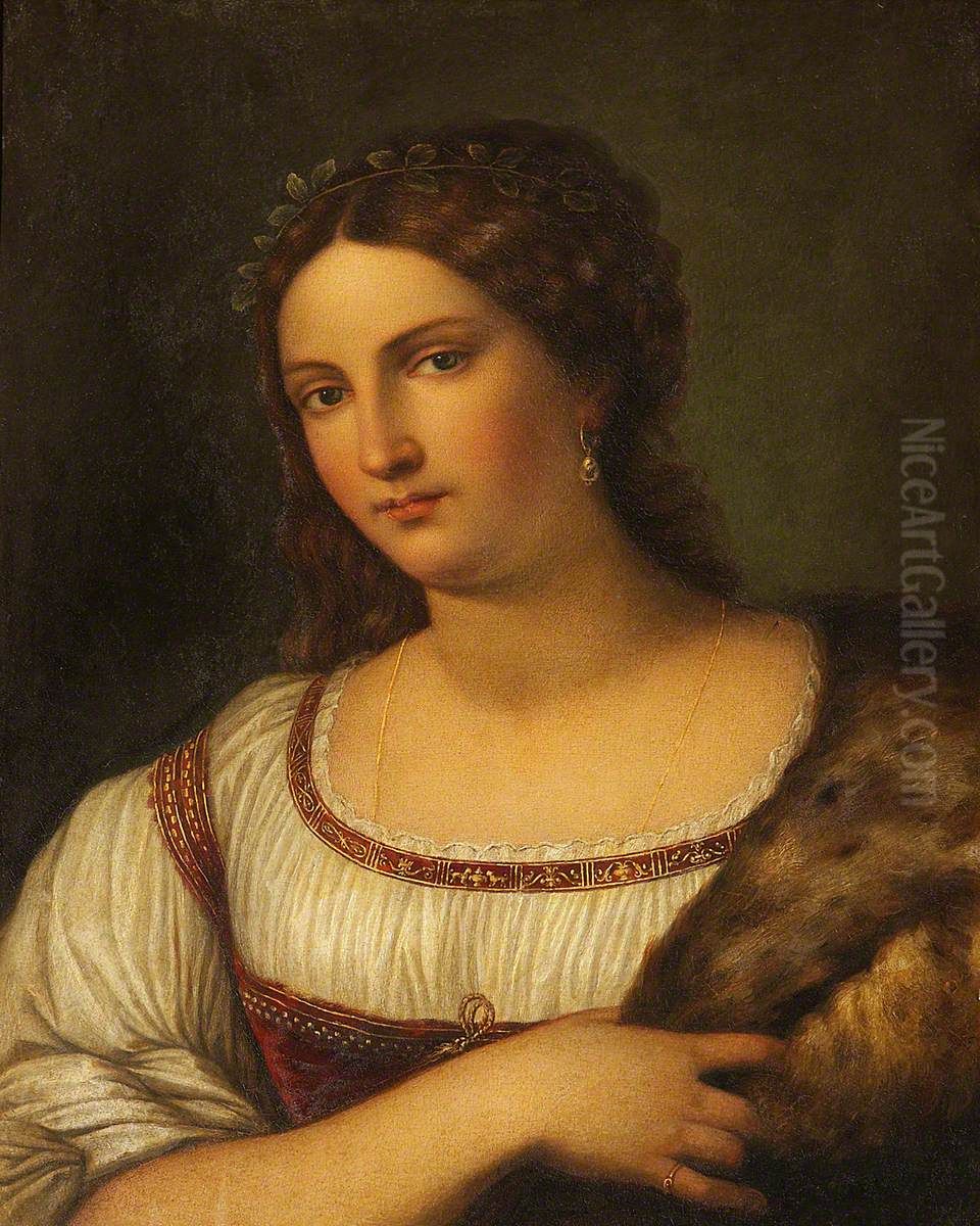 'La Fornarina' Oil Painting by Sebastiano Del Piombo