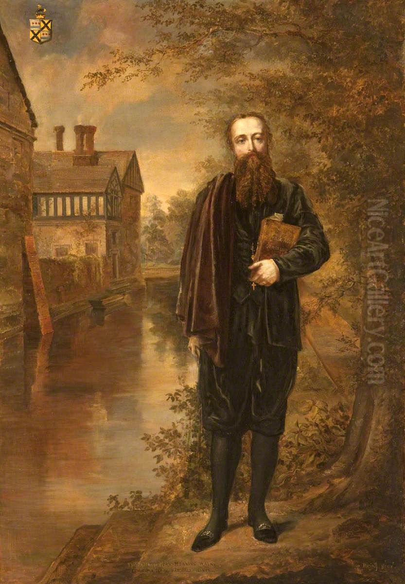 Edward Heneage Dering (1826-1892), ' The Philosopher's Morning Walk' Oil Painting by Rebecca Dulcibella Orpen