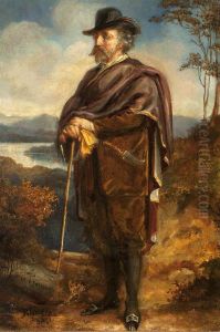 Marmion Edward Ferrers (1813-1884) out walking (possibly in the Highlands)