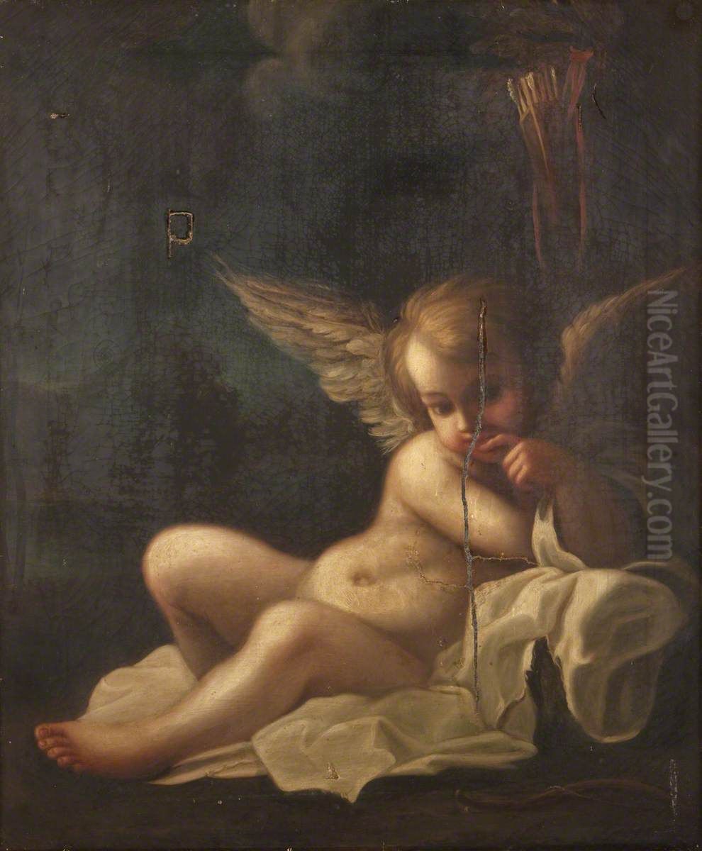 Cupid (after Schedoni) Oil Painting by Rebecca Dulcibella Orpen