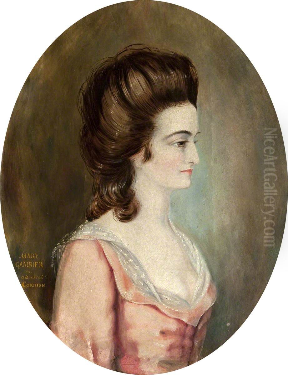 Mary Gambier, Mrs Samuel Pitchford Cornish (b.1753) Oil Painting by Rebecca Dulcibella Orpen