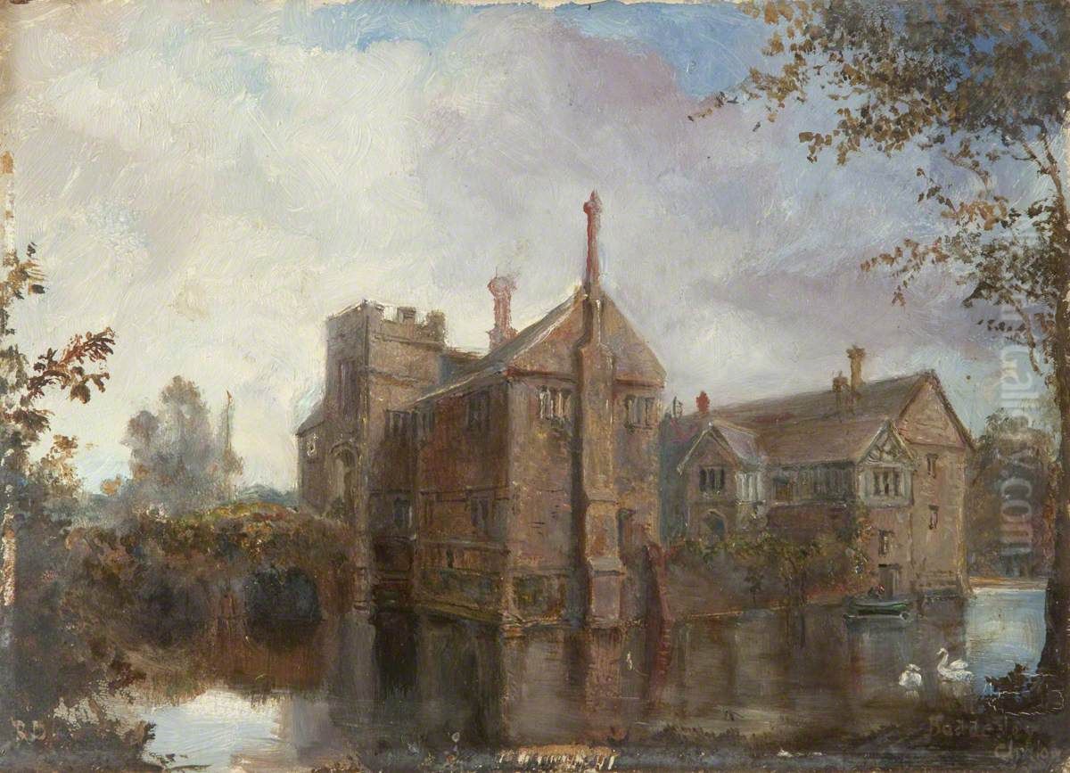 Baddesley Clinton Oil Painting by Rebecca Dulcibella Orpen
