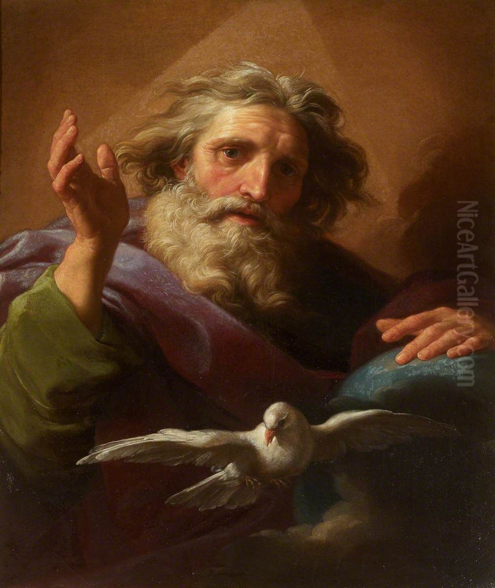 God the Father and the Holy Spirit Oil Painting by Pompeo Batoni