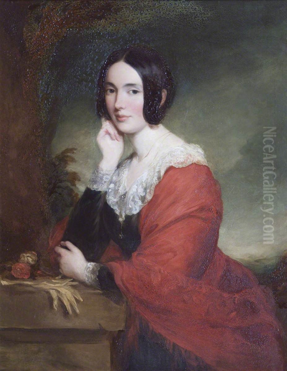 Lady Marian Margaret Compton, Viscountess Alford (1817-1888) Oil Painting by Francis Grant