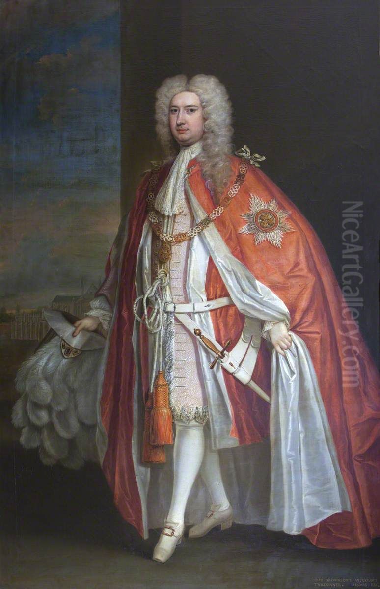Sir John Brownlow, 1st Viscount Tyrconnel (1690-1754) Oil Painting by Charles Jervas