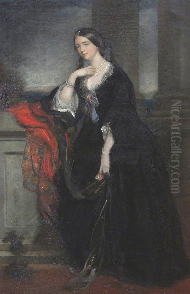 Lady Marian Margaret Compton, Viscountess Alford (1817-1888) Oil Painting by Francis Grant