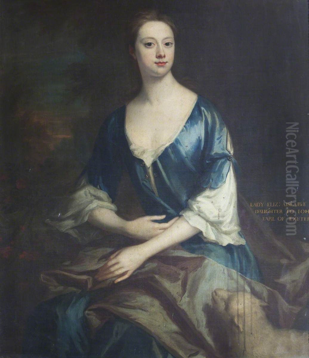 Lady Elizabeth Cecil, Lady Aislabie (1706-1733) Oil Painting by Jonathan Richardson