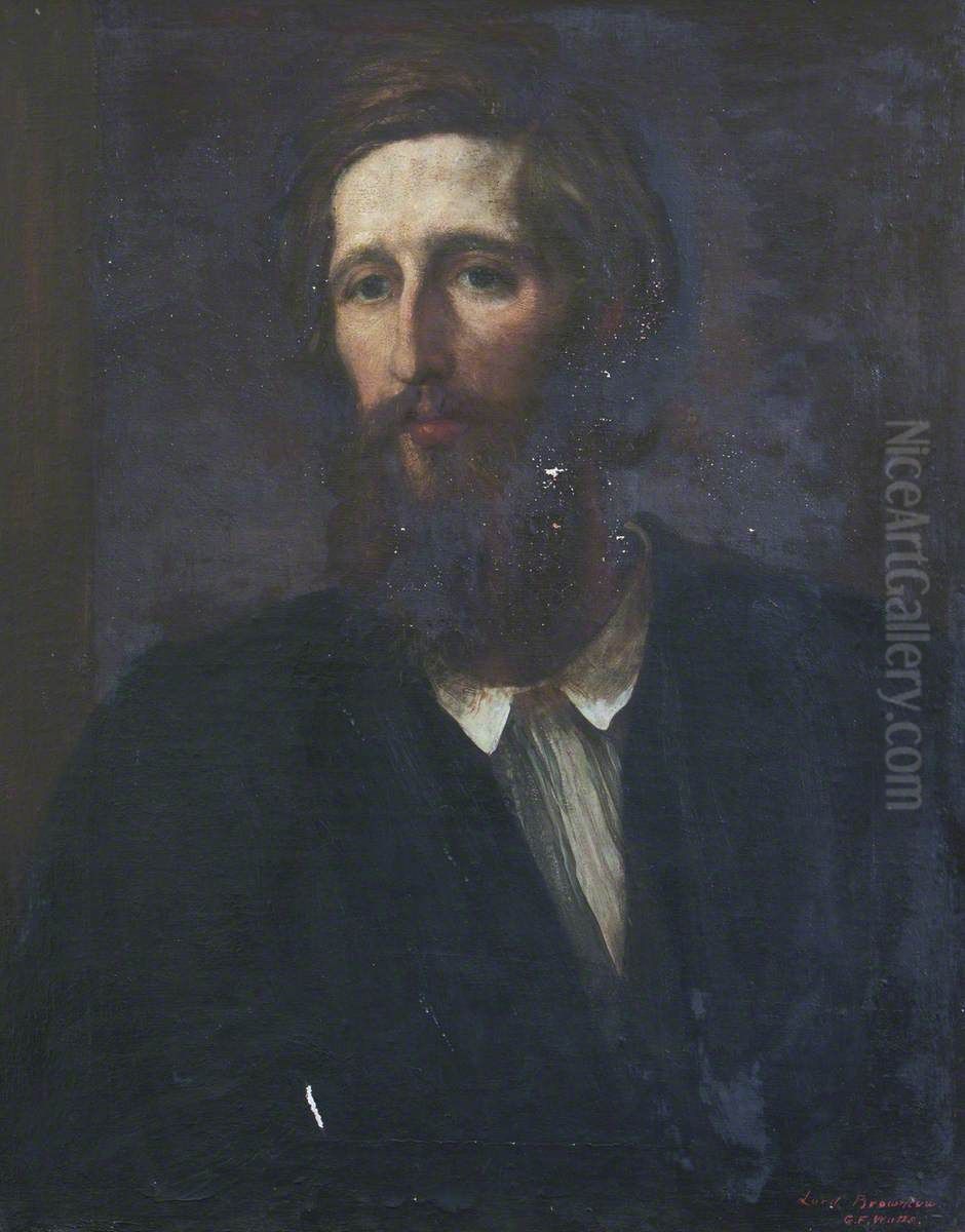 John William Spencer Brownlow Egerton-Cust, 2nd Earl Brownlow (1842-1867) Oil Painting by George Frederic Watts