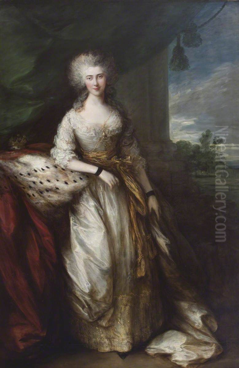 Caroline Conolly, Countess of Buckinghamshire (c.1755 - 1817) Oil Painting by Thomas Gainsborough