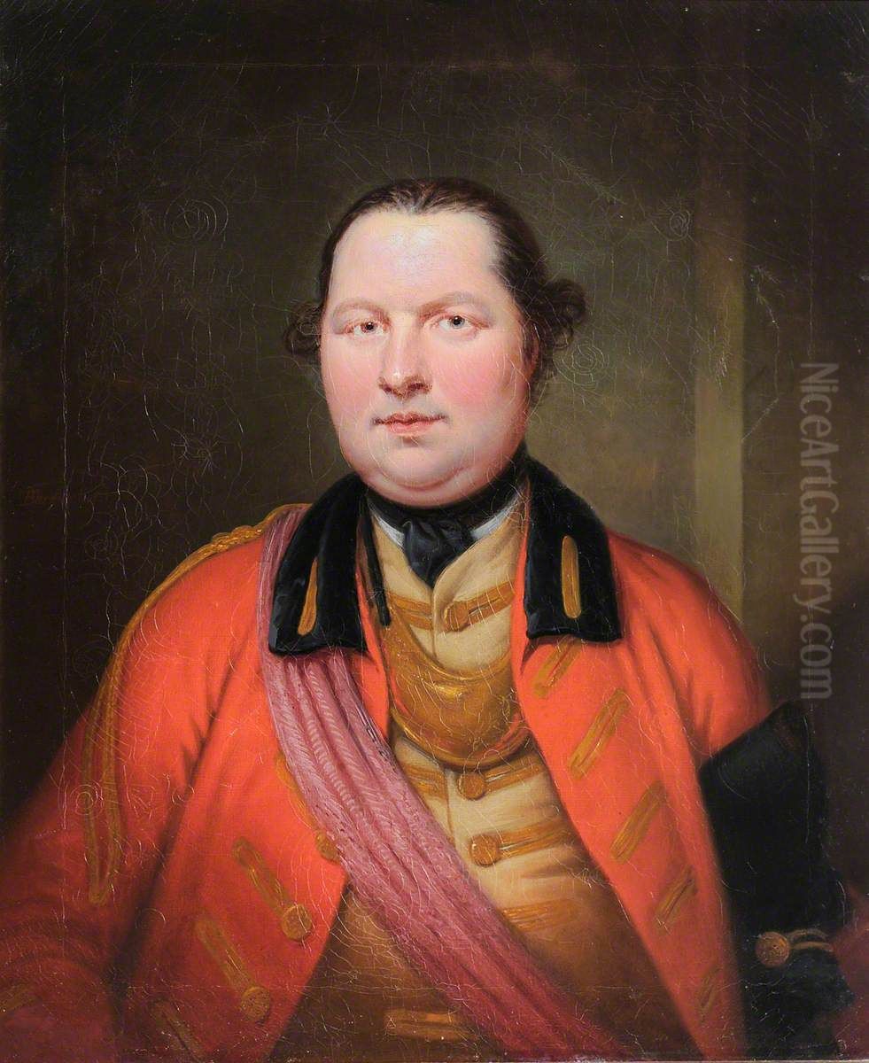 An Unknown Officer Oil Painting by Thomas Bardwell