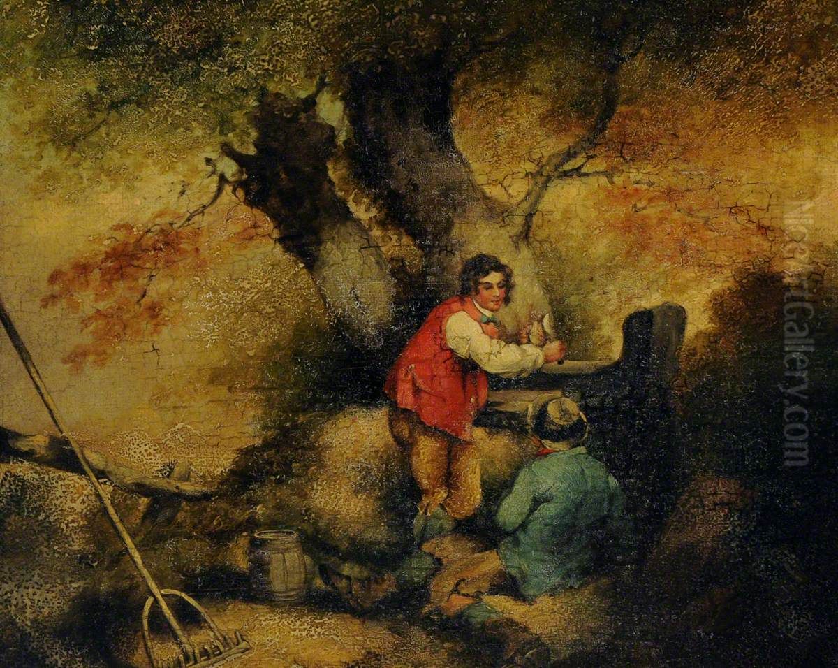 Labourers Resting Oil Painting by George Morland