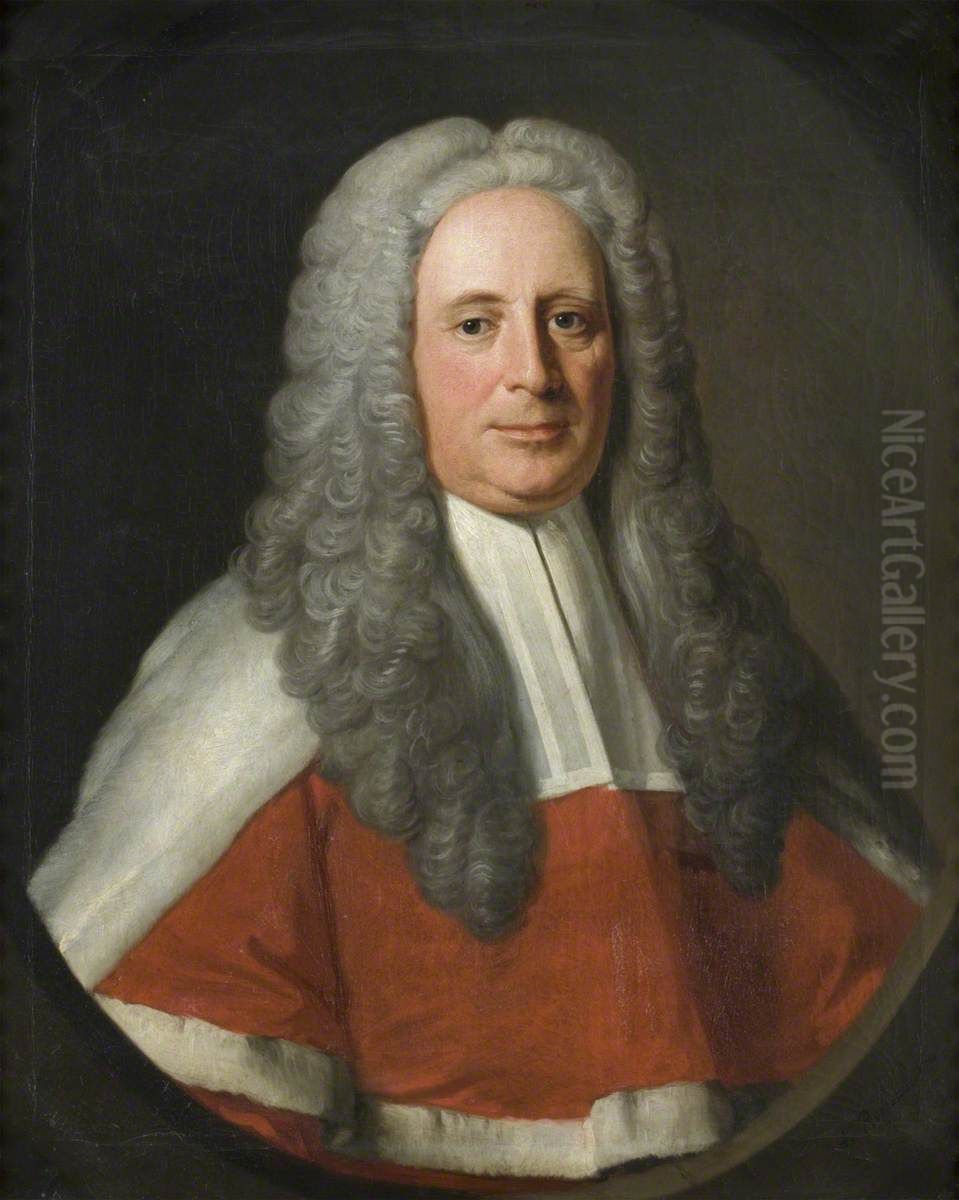 Judge Michael Ward (1683-1759) Oil Painting by Allan Ramsay