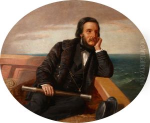 Edward Ward, 4th Viscount Bangor (1827 - 1881) on a Yacht