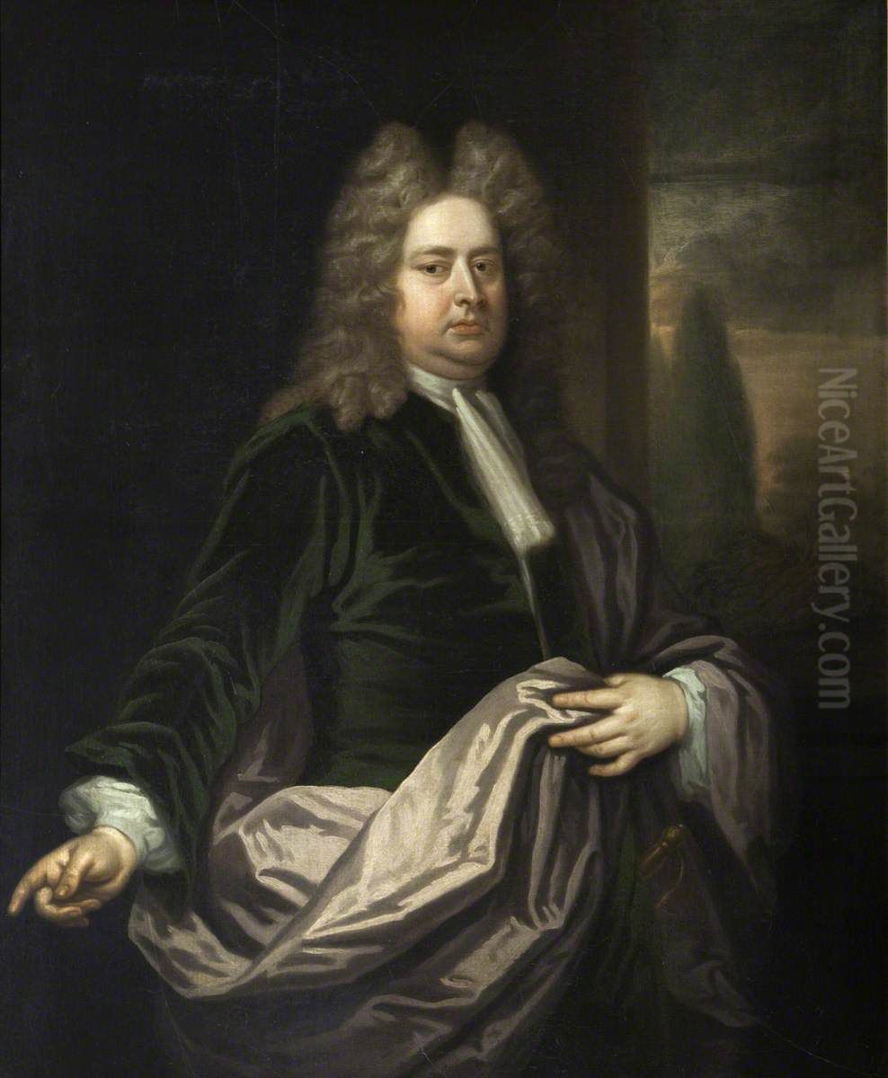 William Bromley, MP & Speaker (1664 - 1732) Oil Painting by Michael Dahl