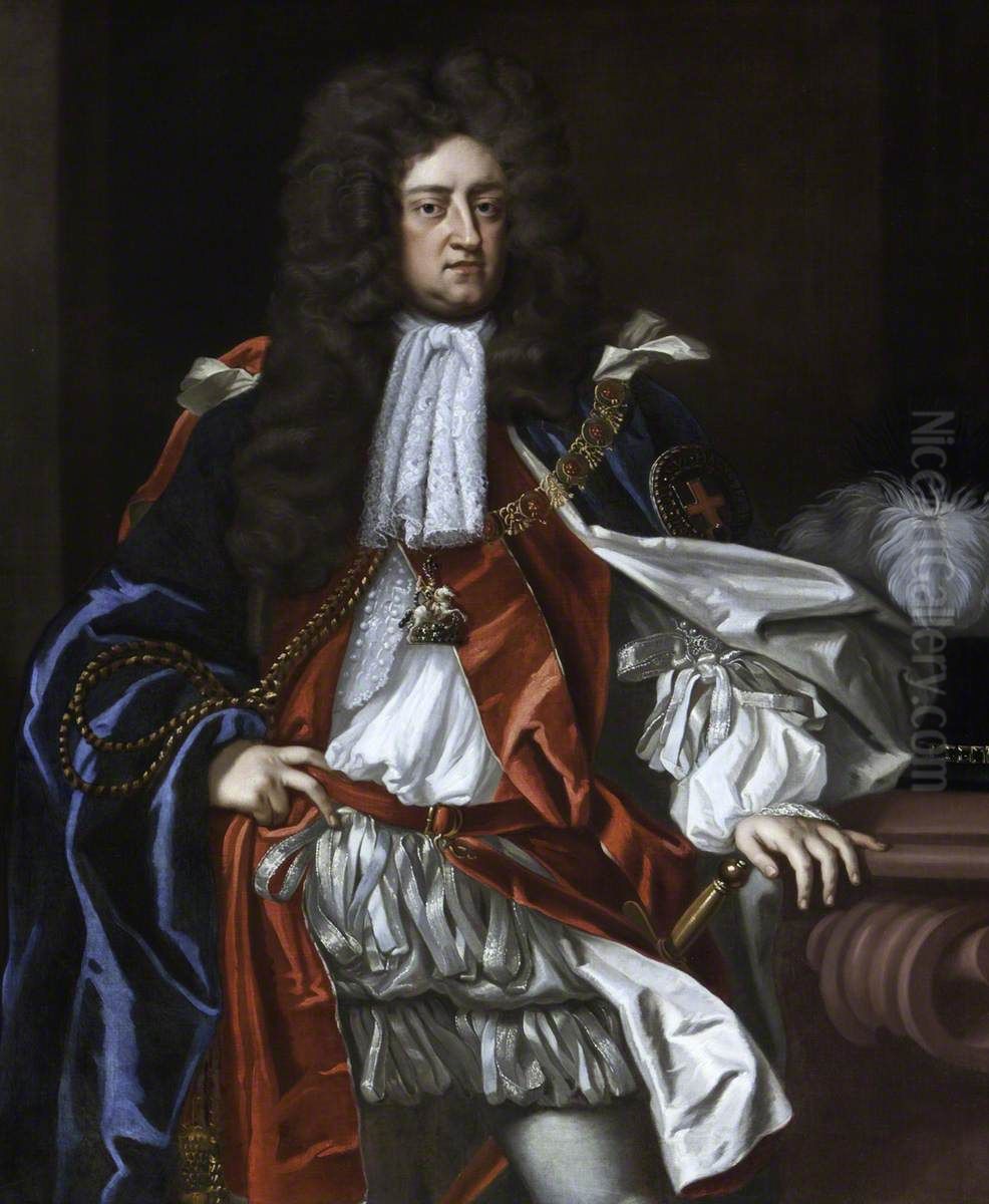 Prince George (of Denmark) (1653-1708) Oil Painting by Michael Dahl