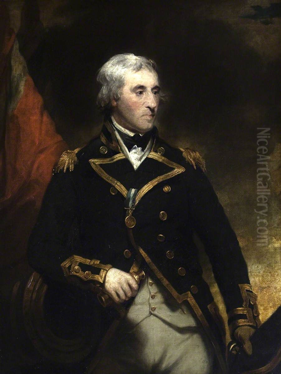Vice-Admiral Sir William George Fairfax (1739-1813) Oil Painting by Martin Archer Shee