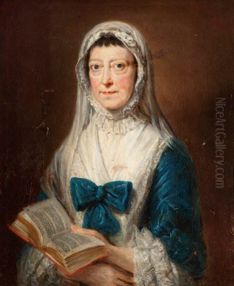 Lady Frances Shirley (1705/6-1778) Oil Painting by William Hoare
