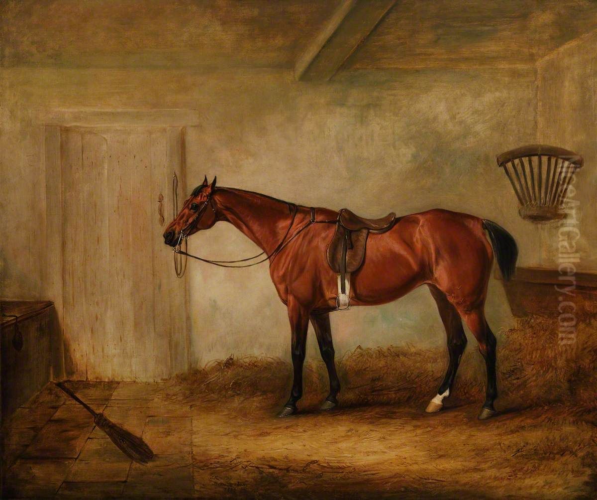 A Hunter called 'Undine' Oil Painting by John Ferneley