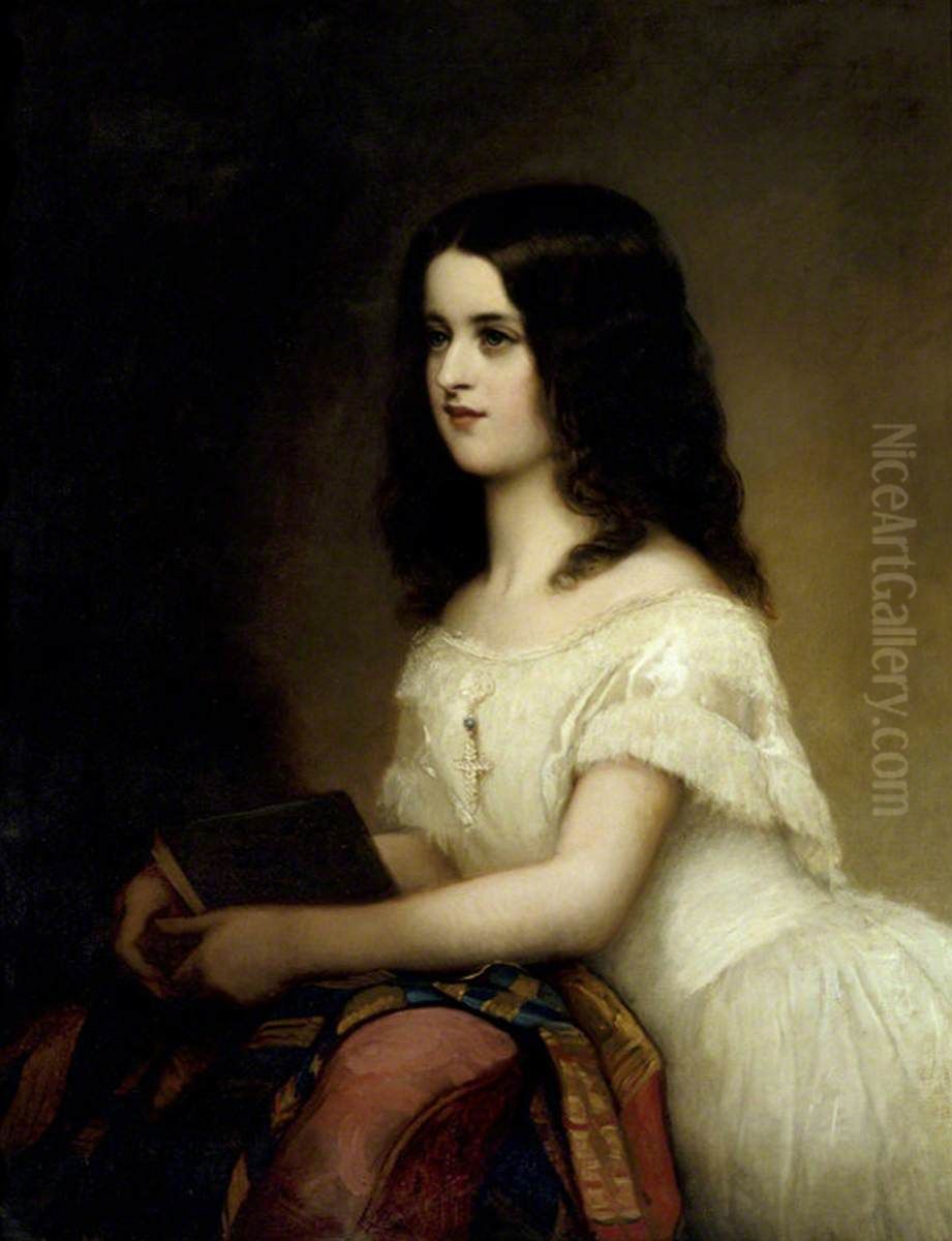 Mary Ann Frances Willis (1839-1919) Oil Painting by Albert Ludovici, Sr.