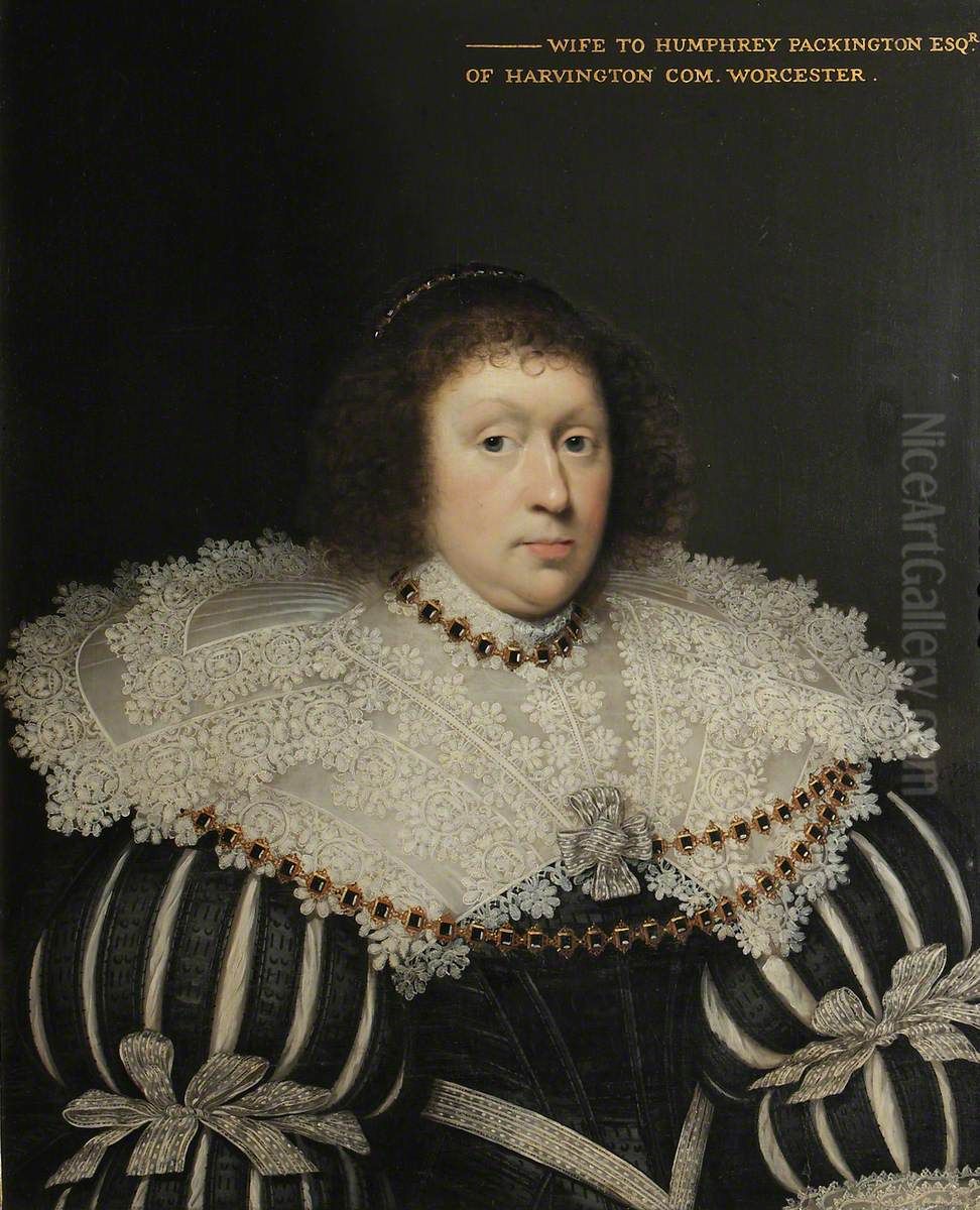 Abigail Sacheverell, Mrs Humphrey Pakington Oil Painting by Cornelis Janssens van Ceulen