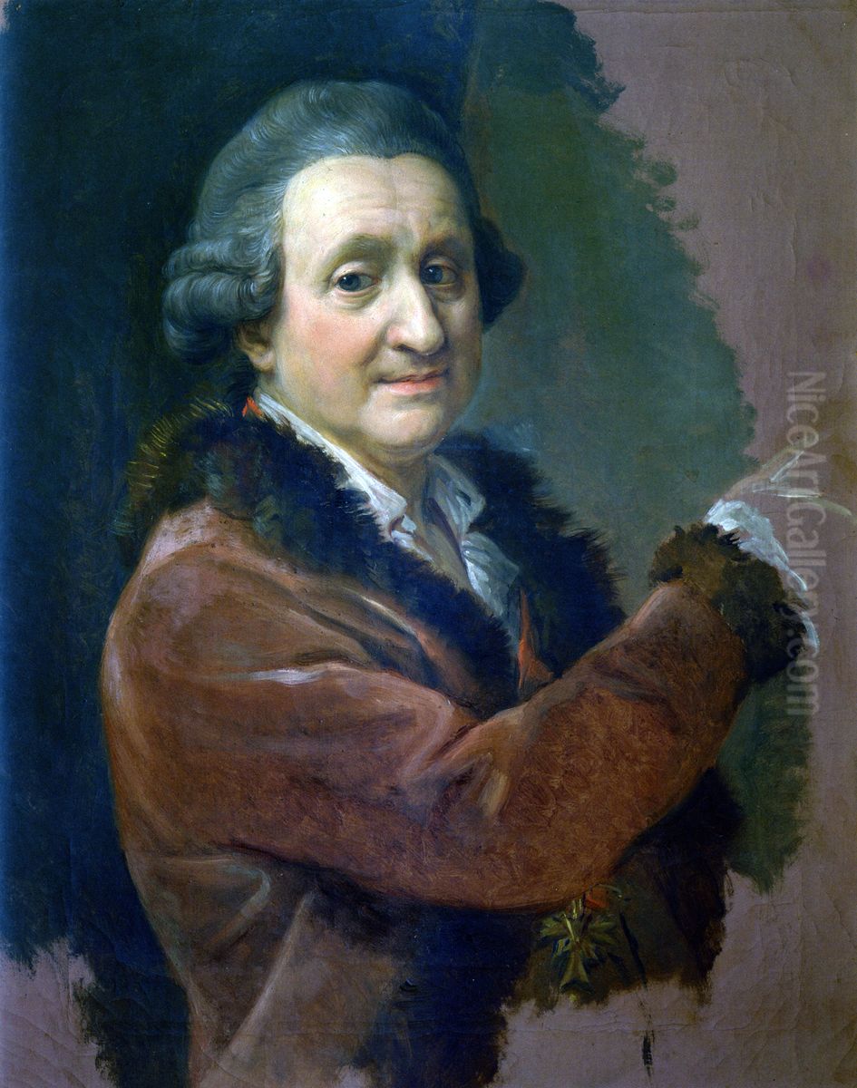 Self-portrait Oil Painting by Pompeo Batoni