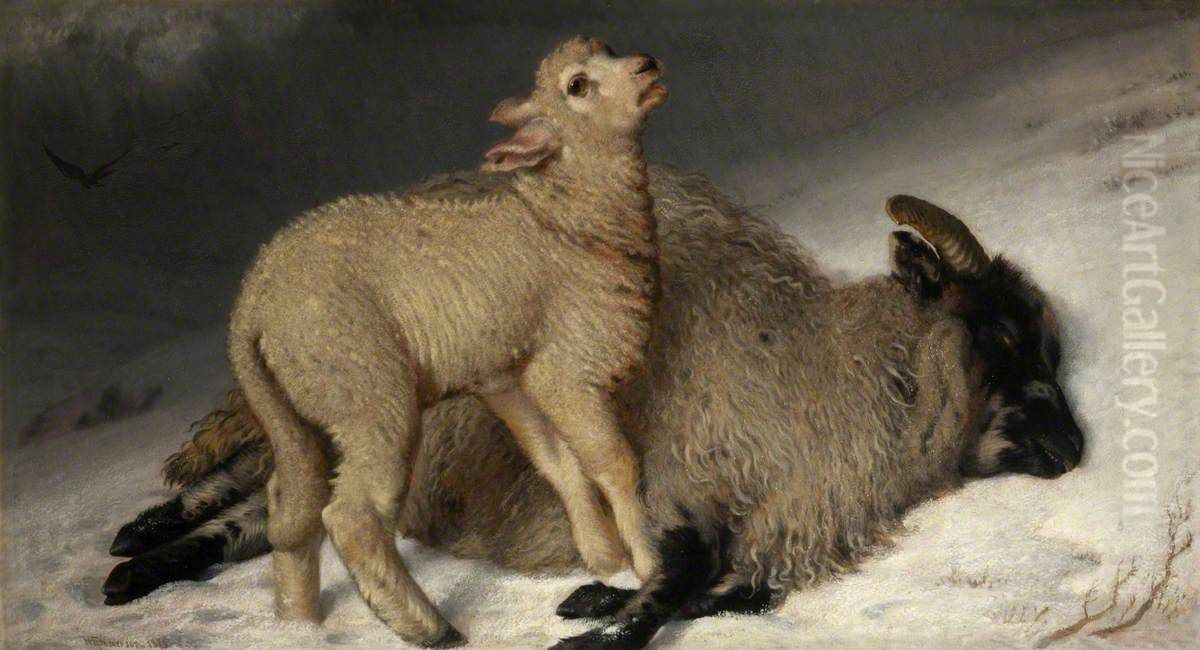 'Orphan of the Storm' Oil Painting by Henry Hetherington Emmerson
