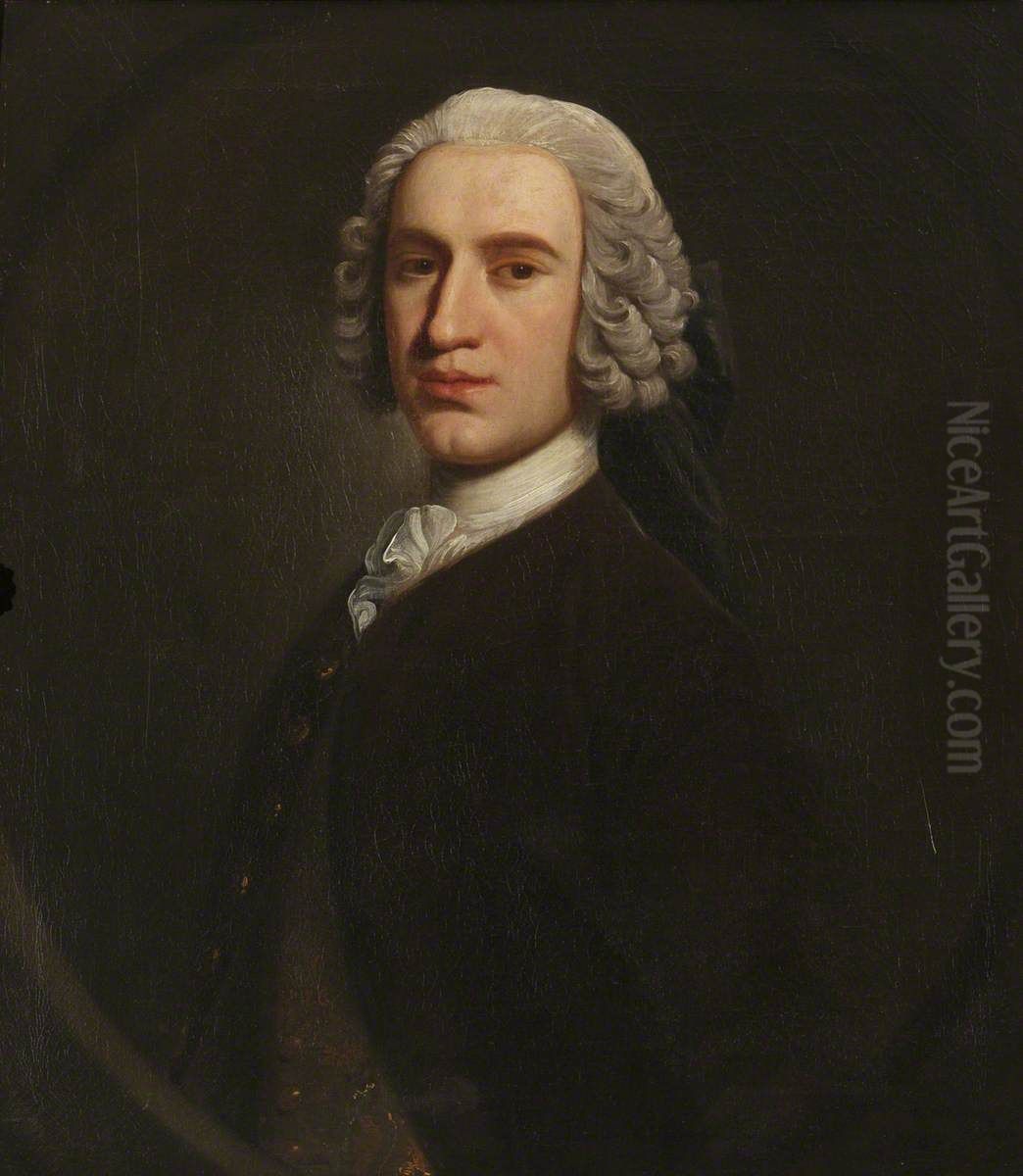 Sir Lucius Christianus Lloyd, 3rd Bt (b.c.1710 - 1750) Oil Painting by Allan Ramsay