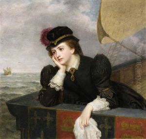 Mary Queen of Scots bidding Farewell to France, 1561