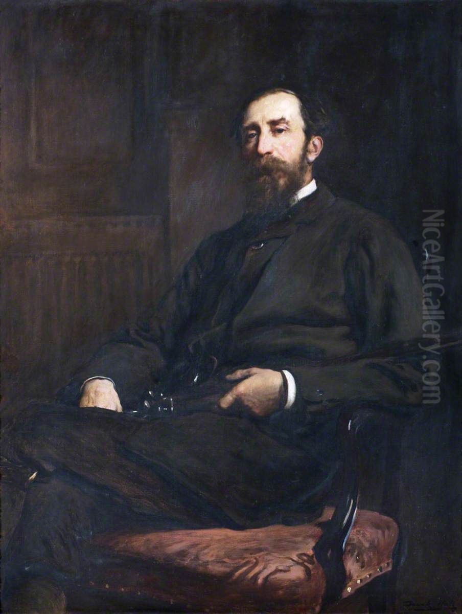 Arthur de Cardonnel Rice, 6th Baron Dynevor (1836-1911) Oil Painting by Francis Montague Holl