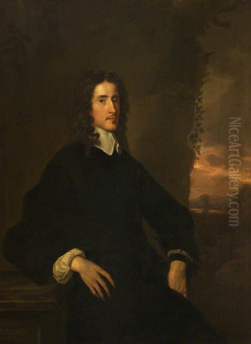 Sir George Booth, 1st Baron Delamer of Dunham Massey (1622-1684) Oil Painting by Peter Lely