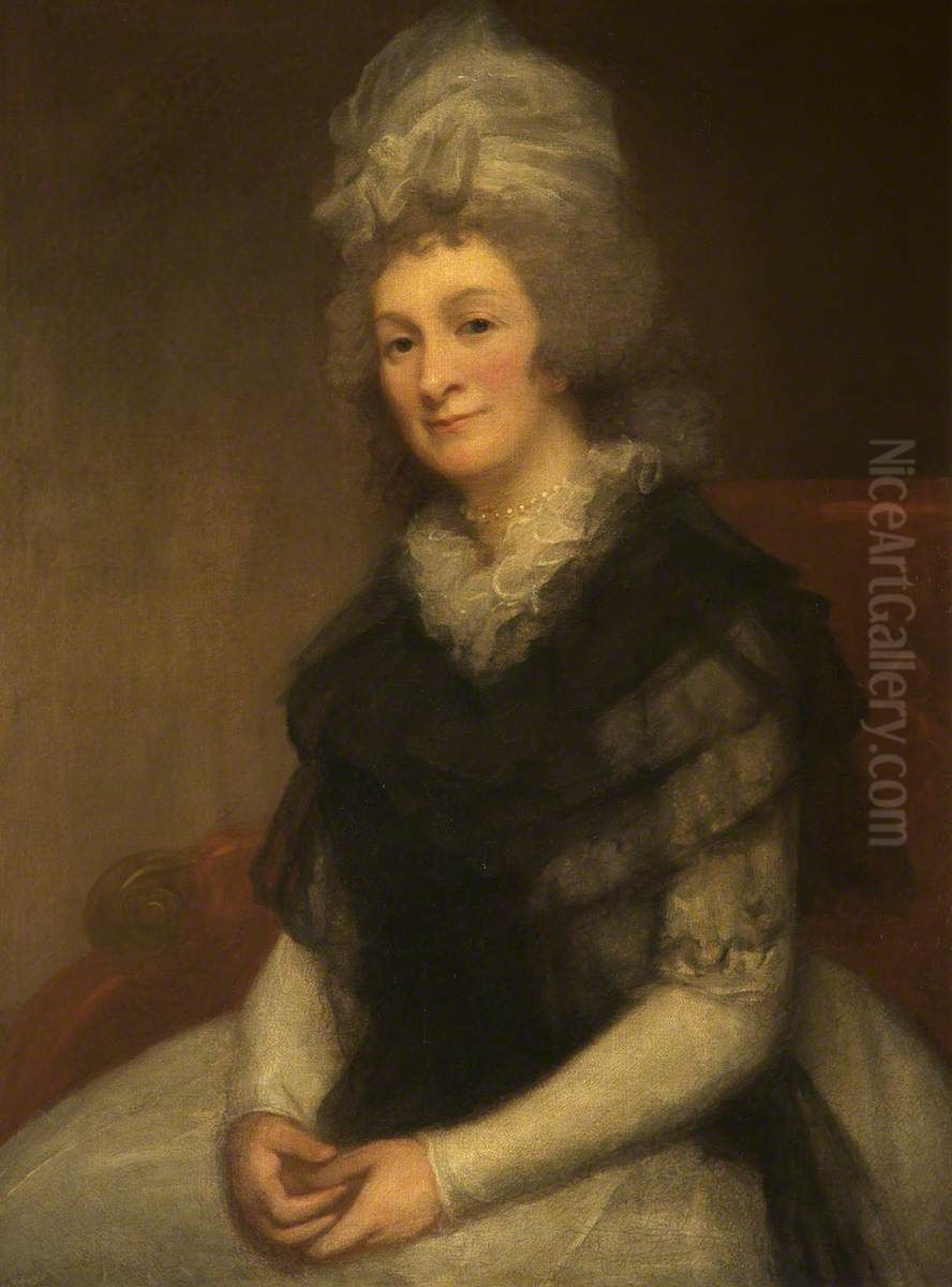 Lady Henrietta Cavendish-Bentinck, Countess of Stamford (1737-1827) Oil Painting by George Romney