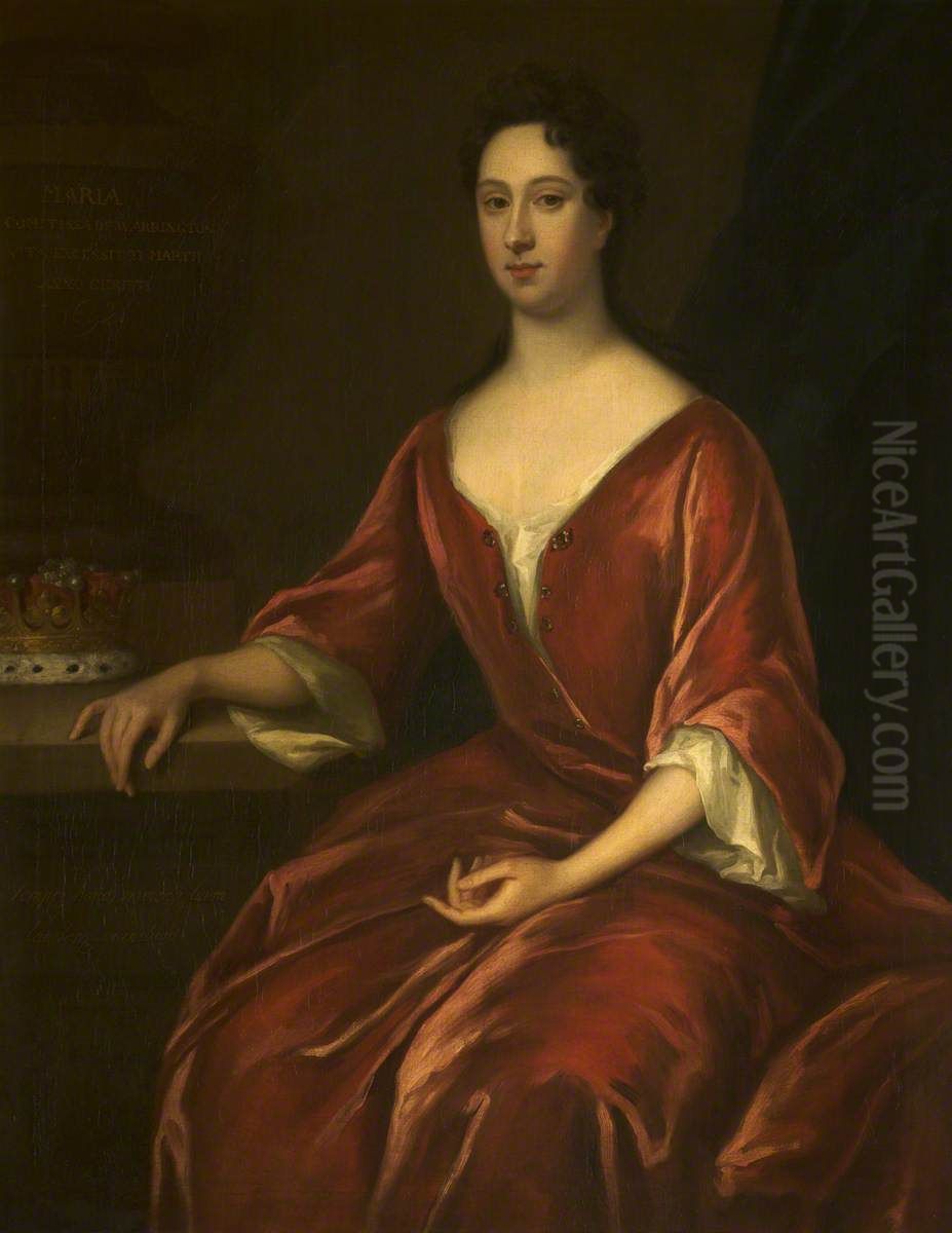 Mary Langham, Countess of Warrington (1652/3-1690/1) Oil Painting by Jonathan Richardson