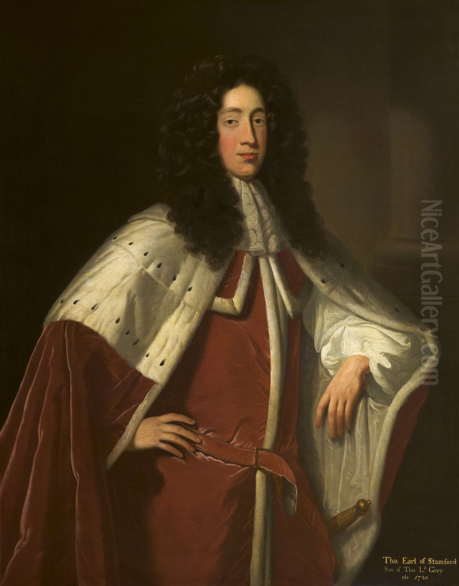 Harry Grey, 3rd Earl of Stamford (1685-1739) Oil Painting by Jonathan Richardson