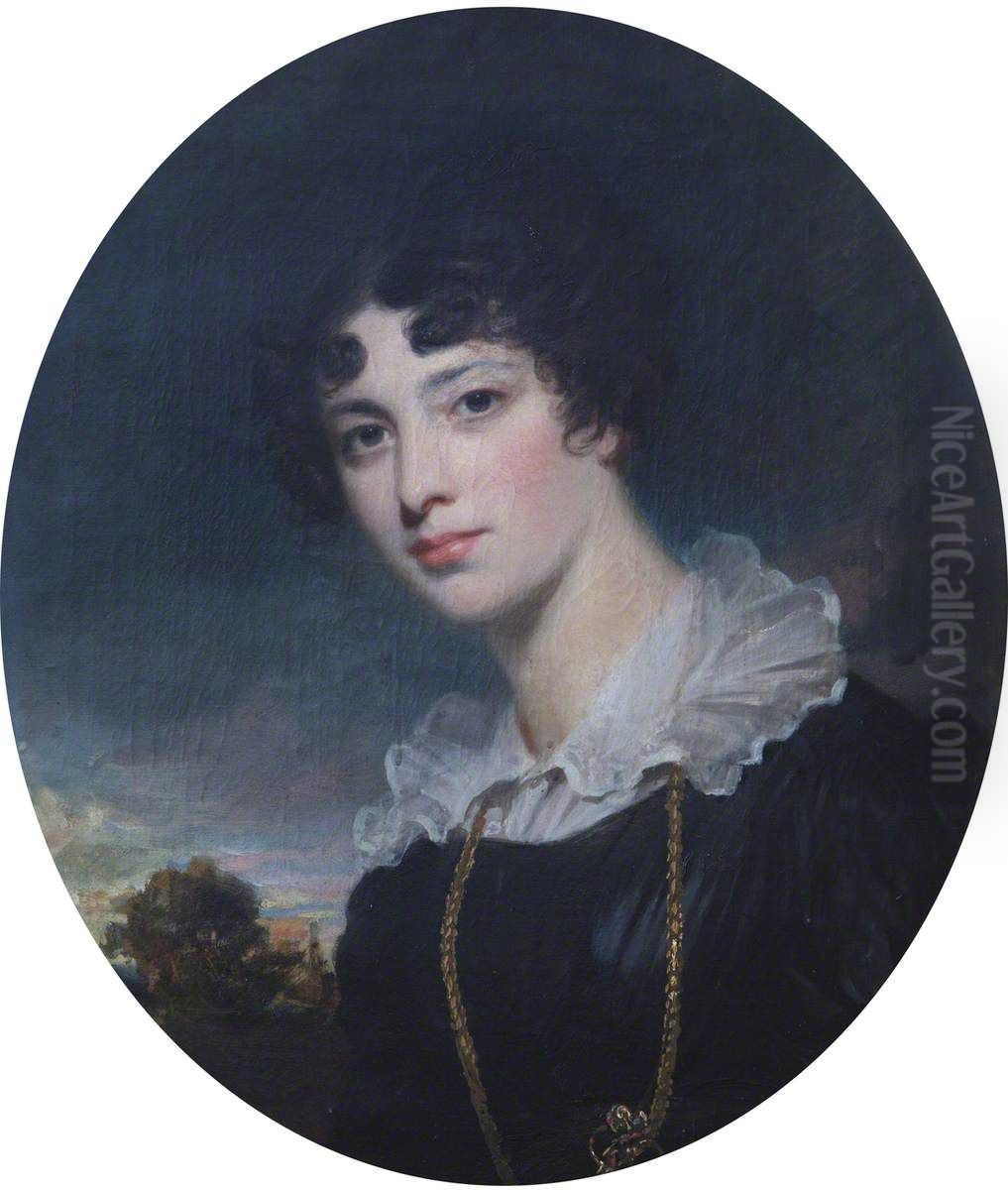 Maria Augusta (Lukin) Windham, Viscountess Ennismore and Listowel later Countess of Listowel (1805-1871) Oil Painting by George Clint