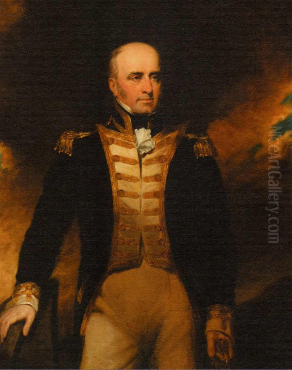 Vice-Admiral, William (Lukin) Windham (1768-1833) Oil Painting by George Clint
