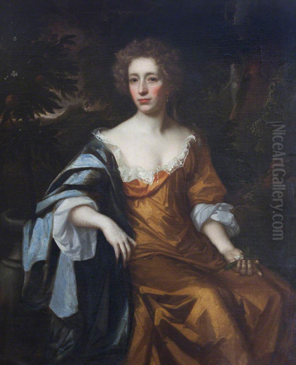 An Unknown Lady Oil Painting by John Riley