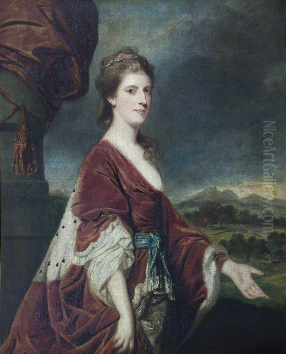 Mary Lloyd, Countess of Rothes (d.1820), later Mrs Bennet Langton Oil Painting by Of Sir Joshua Reynolds