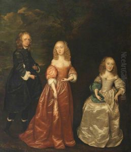 Elizabeth Murray, Countess of Dysart (1626-1698), with her First Husband, Sir Lionel Tollemache (1624-1669), and her Sister, Margaret Murray, Lady Maynard (c.1638-1682)